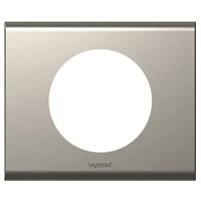 LEGRAND Plaque m&eacute;tallique C&eacute;liane - Nickel velours - Unique