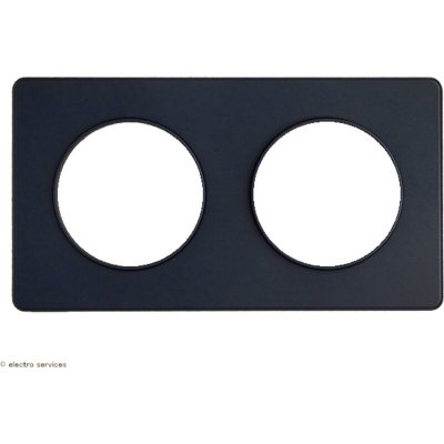 SCHNEIDER ELECTRIC Plaque odace touch Schneider 2 postes - anthracite S540804