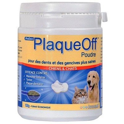 PRODEN PLAQUE OFF Poudre hygi&egrave;ne dentaire - Pour chien et chat - 180 g