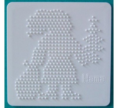 HAMA Plaque pere noel pour perles a repasser midi - loisirs creatifs - 284