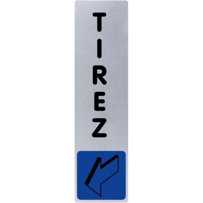 NOVAP Plaque signal&eacute;tique obligation / information - bleu - tirez -  