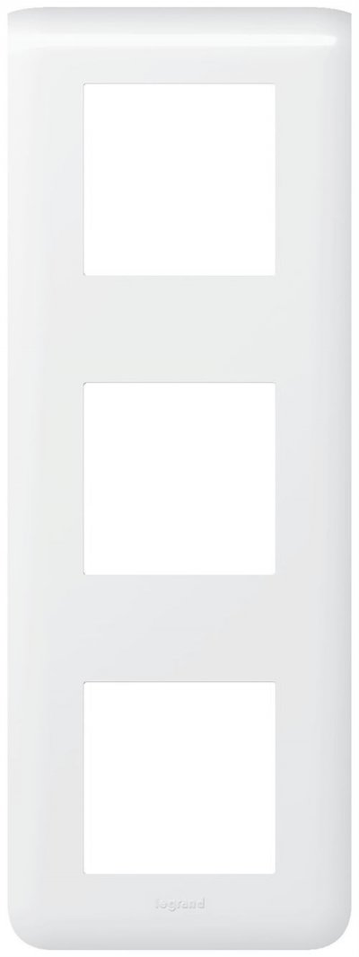 LEGRAND Plaque verticale programme mosaic 3 postes 6 modules blanc  078823l