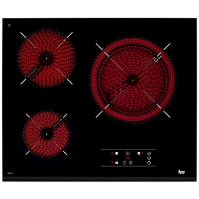 TEKA Plaque vitroceramique TZ 6315, 3 foyers, 5400 w, Touch control