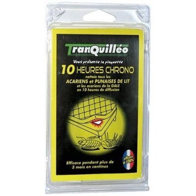 Plaquette anti punaise de lit et acaricide Tranquilleo
