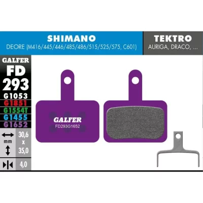 GALFER Plaquette de frein  FD293 E-Bike Shimano, Tektro et TRP