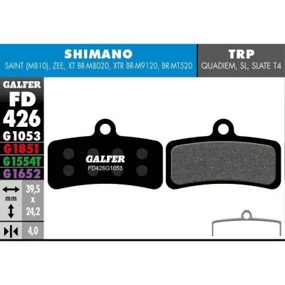 GALFER Plaquette de frein  FD426 Standard Shimano, Tektro et TRP