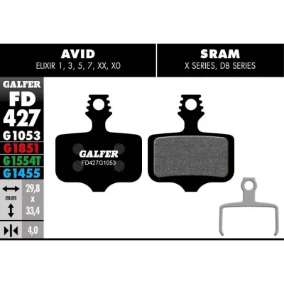 GALFER Plaquette de frein  FD427 Standard Avid, Braking et Sram