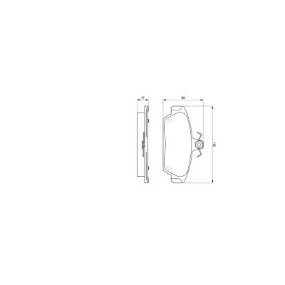 BOSCH Plaquettes de frein avant  0 986 424 092 (Jeu de 4)