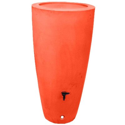 PLAST UP ROTOMOULAGE Plast'Up Rotomoulage Pot Conique r&eacute;cup&eacute;rateur d'eau de Pluie R&C 200l, Orange