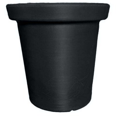 PLAST UP ROTOMOULAGE Plast'Up Rotomoulage Pot de Fleurs Delight 75L Noir, H : 60 cm