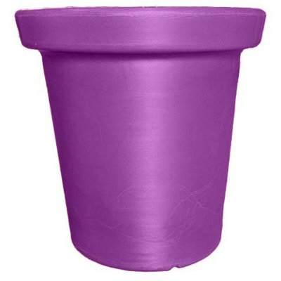 PLAST UP ROTOMOULAGE Plast'Up Rotomoulage Pot de Fleurs Delight 75L, Violet, H : 60 cm