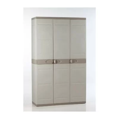 Plastiken 9201 Armoire 3&nbsp;Portes en Titane Beige