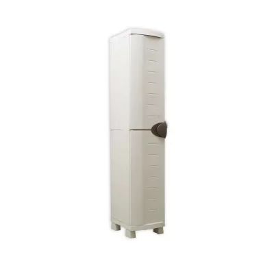 PLASTIKEN  Armoire de rangement Space Saver 1 porte type vestiaire haute H 184 cm