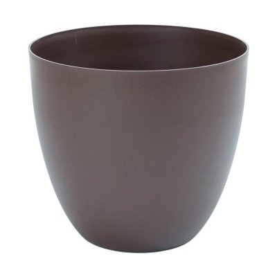 PLASTIKEN  Pot de fleurs bol Tes - 18 cm - Bronze