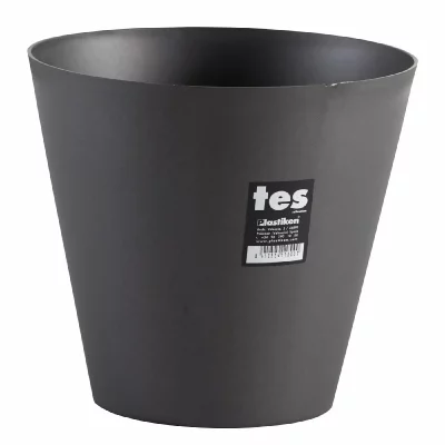 PLASTIKEN  pot de fleurs c&ocirc;ne tes - 22 cm - anthracite PLA8412524118000