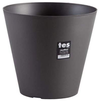 PLASTIKEN  pot de fleurs c&ocirc;ne tes - 26 cm - anthracite PLA8412524118017