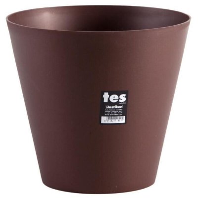PLASTIKEN  pot de fleurs c&ocirc;ne tes - 26 cm - bronze PLA8412524118291