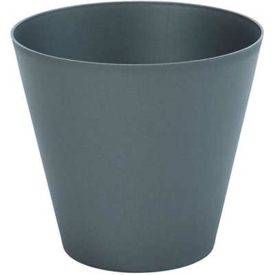 PLASTIKEN  pot de fleurs c&ocirc;ne tes - 32 cm - anthracite PLA8412524118024