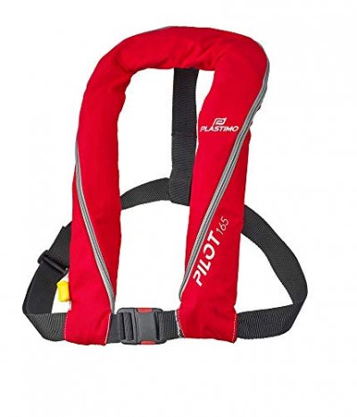 PLASTIMO  Gilet de sauvetage Pilot 165 Manuel avec harnais - Rouge