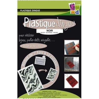GRAINE CR Plastique fou noir - 7 feuilles - &eacute;ative - couleur variant