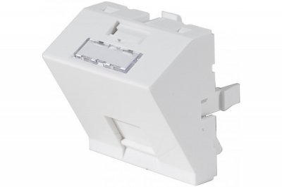 GENERIQUE Plastron 45x45 inclin&eacute; 30&deg; pour 1 port RJ45 keystone
