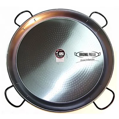 VAELLO CAMPOS Plat &agrave; pa&euml;lla D : 80 cm - acier poli