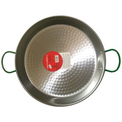 VAELLO CAMPOS Plat &agrave; pa&euml;lla en acier poli - D: 50 cm