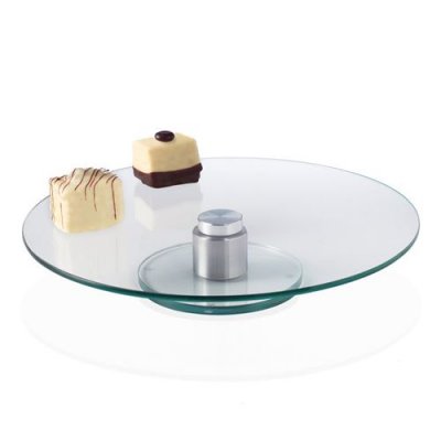 LEONARDO Plat &agrave; tarte en verre transparent 33cm turn