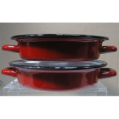 BEKA Plat &agrave; &oelig;uf &eacute;maill&eacute; 18 cm rouge -  - Rouge - Acier &eacute;maill&eacute;