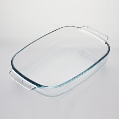 PYREX Plat de four  rectangulaire transparent verre (30 x 20 cm)