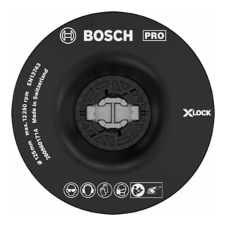 BOSCH Plateau 125mm souple de pon&ccedil;age X-LOCK -  - 2608601714