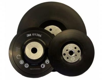 3M Plateau  lisse support pour disques fibre M14 diam&egrave;tre 125 mm