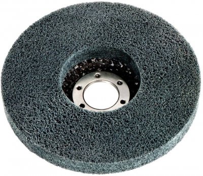 METABO Plateau abrasif compact en fibres &laquo; Unitized &raquo; 125 x 22,23 mm, sur disque de tissu de verre 