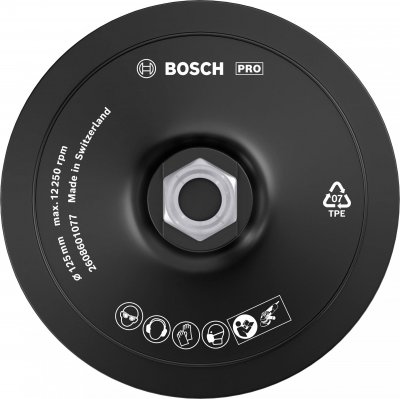 BOSCH Plateau auto-agrippant &oslash; 125 mm- 12 200 tr./min