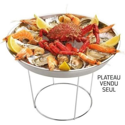 ROGER ORFEVRE Plateau fruit de mer inox 36 cm - Roger Orf&egrave;vre - Argent - Inox