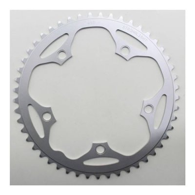 STRONGLIGHT Plateau route 5bra 49dts d.130 exterieur dural argent type shimano