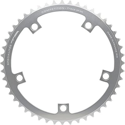 SPECIALITES TA Plateau v&eacute;lo de piste Ta (44 &agrave; 51 dents) mono argent Diam 144mm- 47