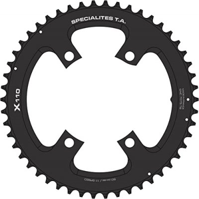 SPECIALITES TA Plateau v&eacute;lo de route Ta 2x11v (42 &agrave; 54 dents) ext&eacute;rieur noir Diam