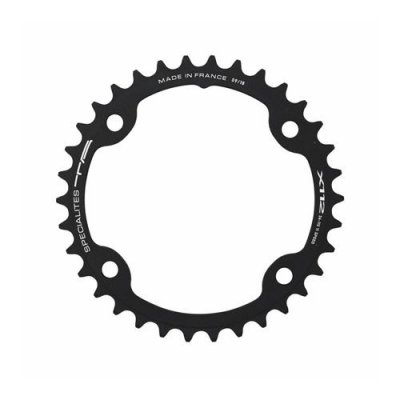 SPECIALITES TA Plateau v&eacute;lo de route Ta 2x11v (46 &agrave; 53 dents) ext&eacute;rieur noir Diam