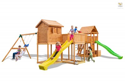 FUNGOO Plateforme de jeux en bois play box