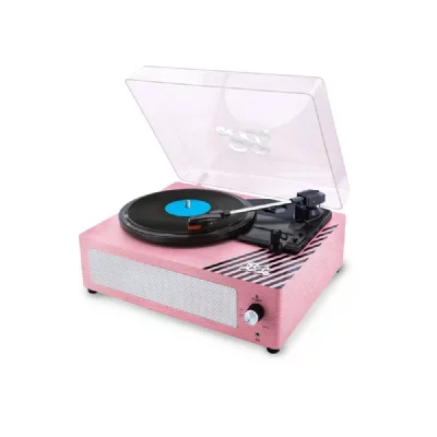 LISCIANI GIOCHI Platine Vinyle 3 Vitesses - Vintage Vinyl Player - Rose - Des 12 Ans