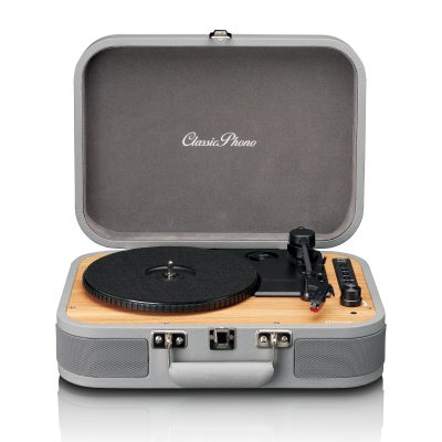 LENCO Platine vinyle Bluetooth&reg; avec enceintes int&eacute;gr&eacute;es TT-116GY Noir