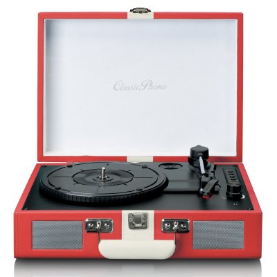 LENCO Platine vinyle bluetooth avec haut-parleurs rouge