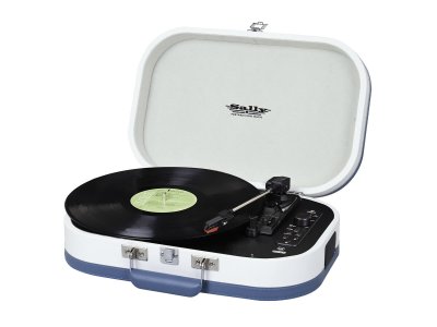 TREVI Platine vinyle nomade tt 1020 bt blanche turquoise 