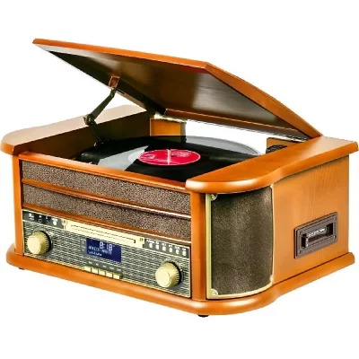 D.A.T.E. Platine vinyle r&eacute;tro avec Bluetooth