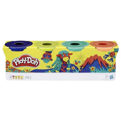 PLAYDOH Play-doh Pack 4 Plasticine Bottages Multicolore 2-5 Years