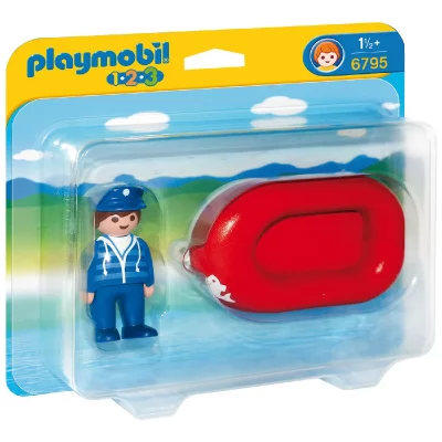 PLAYMOBIL 1.2.3. 6795  Vacancier avec Bateau