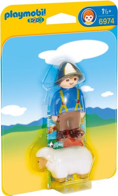 Playmobil 1.2.3 6974 Gardien avec mouton
