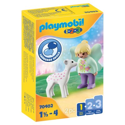 Playmobil 1.2.3 70402 F&eacute;e amie avec faon 