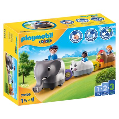 Playmobil 1.2.3 70405 Train d'animaux